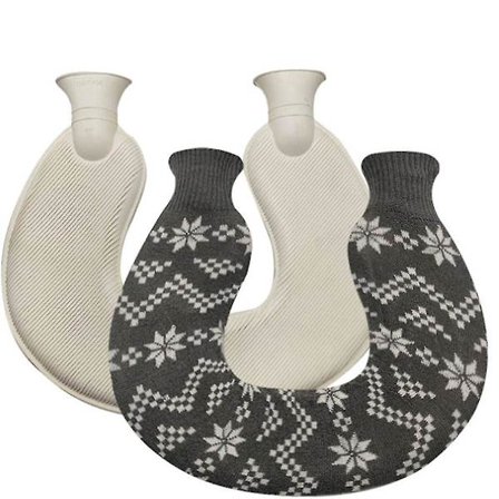 U-muotoinen kuumavesipullo kaulan ja hartioiden kanssa, lämpimämpi kuumavesipussi -ES