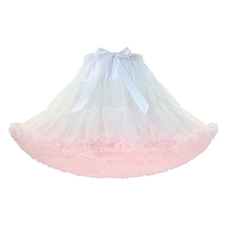 Dame Elastisk Chiffon Tutu Tulle Skørt Prinsesse Ballet Dans Multi-Lag