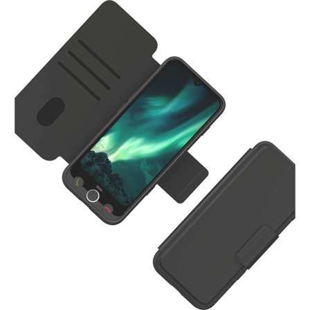 Doro - Deksel Aurora A31 Wallet Case, Graphite Svart