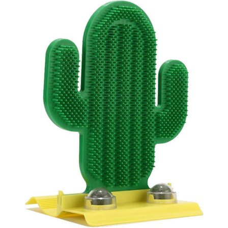 Interaktiv Kaktus Katteklorestativ Leke Børste Veggfeste Leke For Morsom Trening Kattevegg Sofa Klorestativ Stell Leke