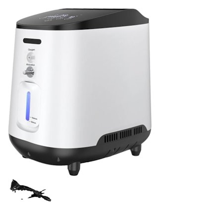 Bærbar iltkoncentrator, justerbar 1-7L/min, lavt støjniveau under drift.,JY-105W, EU-stik