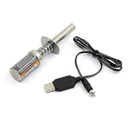 Nitro 1.2 V 1800mah Glødeplugg Starter Tenner USB Lader For RC Bil