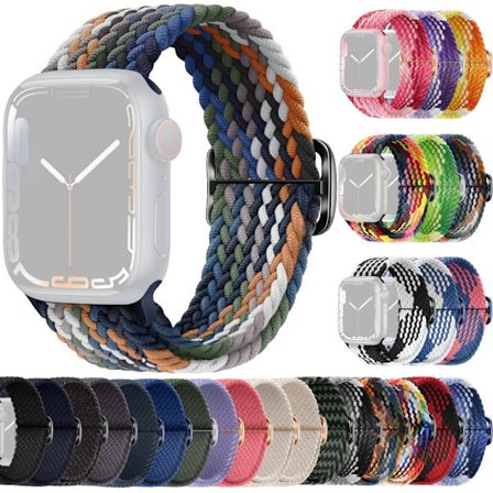 SKALO Flätat tygarmband Apple Watch Ultra 2 49mm - Fler färger