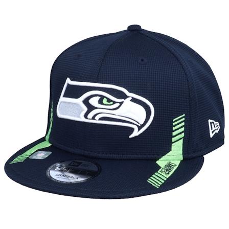 New Era - Seattle Seahawks NFL21 Side Line 9FIFTY Navy Snapback Snapback Blue Cap - NFL @ Hatstore