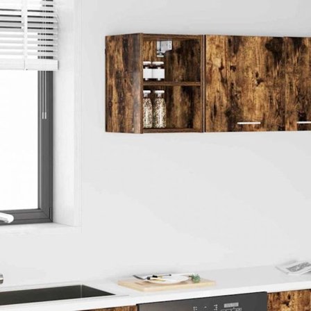 Köksmöbelavslutning - Vidaxl väggskåp med förvaring rökt ek 30 x 29,5 x 40 cm