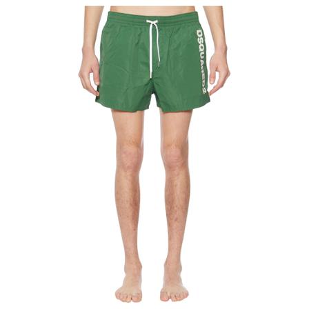 Dsquared2 Bath boxer Logo Grøn, Herre Badeshorts