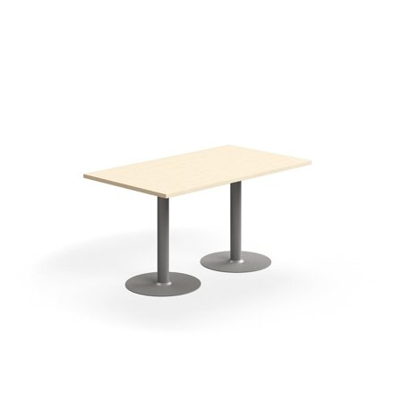 Bord VERTICUS, 1400x800x720 mm, birk/sølv