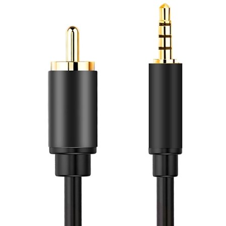 TAC512 3,5 mm til RCA koaksialkabel Passer for TV, høyttalere og forsterkere 1M 3,27 fot