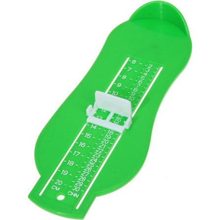 Skostørrelsesmåler for barn Skolinjal Størrelse Justerbar Måling Grønn - Høy kvalitet