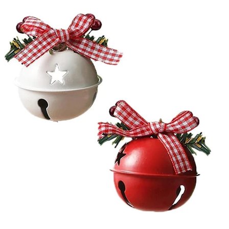 /EA/Julgransprydnad Dekorativa Klockor för Hantverk, Kransar, Dörrhängande Dekoration