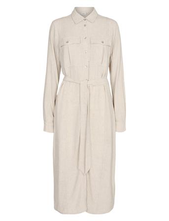 Nusassie Shirt Dress Cream Nümph