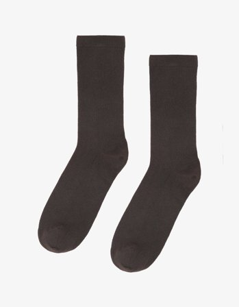 Women Classic Organic Sock - Coffee Brown - One Size