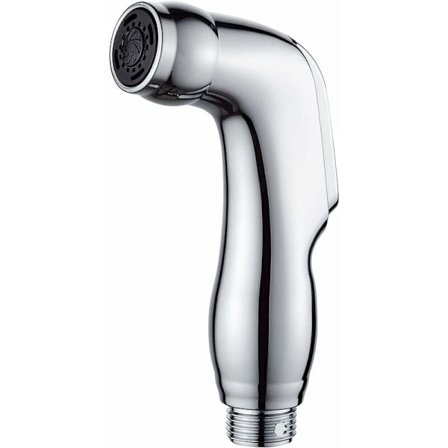 Toalett handdusch, duschhuvud för toalett, mässing, plast, krom, silver-2st