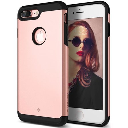 Caseology Titan Skal till iPhone 7 Plus - Rose Gold