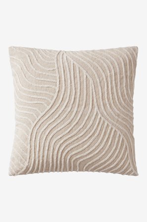 Jotex - Putetrekk 50x50 Cm Linbeige/naturhvit - COLE - Kjøp Pynteputer & trekk hos Jotex