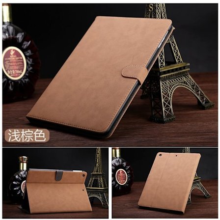 Etui til iPad mini1/mini2/mini3 7.9" lysebrunt retro mini business læder