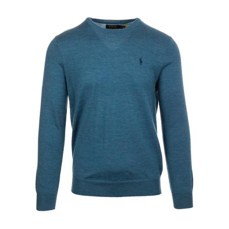 Ralph Lauren, Round-neck Knitwear Blauw, Heren, Maat:XL