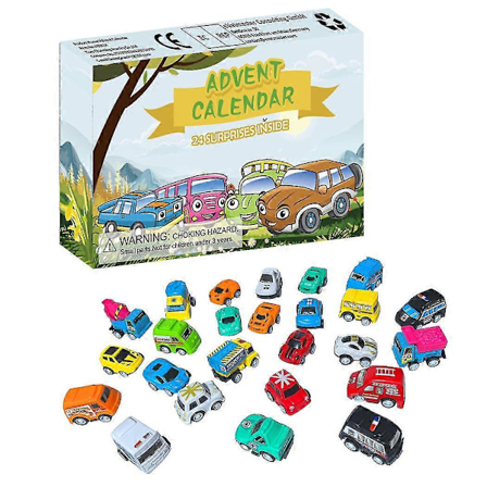Blind Box Julegave Trekkbil Julekalender 24 Dagers Nedtelling