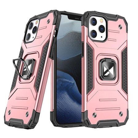 Wozinsky Ring Kickstand Tough Skal iPhone 13 - Rosa Guld