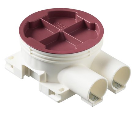 ABB 2TKA130032G1 Apparatdosa extra låg, med fasta stutsar, Installationsmaterial