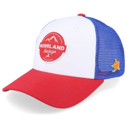 SQRTN - White trucker Czapka Z Daszkiem - Reindeer Patch Cap White/Red/Blue Trucker @ Hatstore