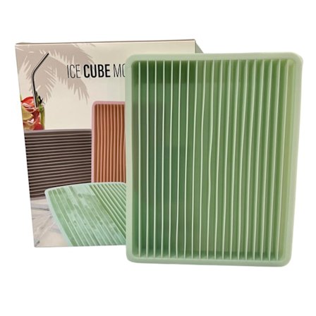 Iskub Iskross Grøn Pink Grå Firkant