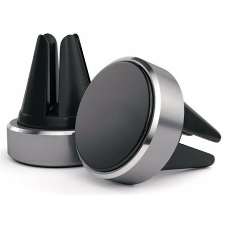 Magnetisk Mobilhållare Till bil - Passar alla modeller i alla färger - Silver