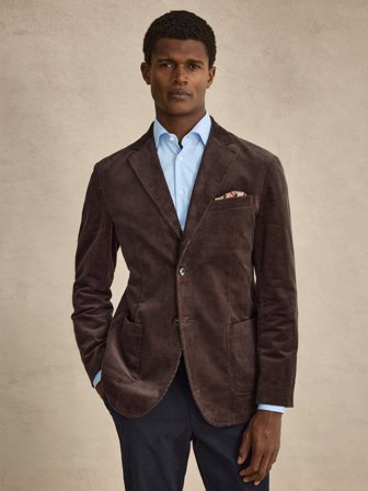 John Henric Men's Brun Blazer Casual Fit Size 52