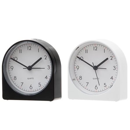 Herätyskello valolla ja äänettömällä liikkeellä - 10 cm