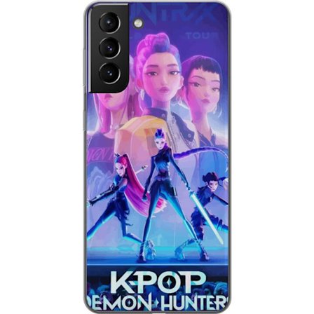 Kompatibelt Mobilskal till Samsung Samsung Galaxy S21+ 5G Trendiga KPop Demon Hunters docka figur