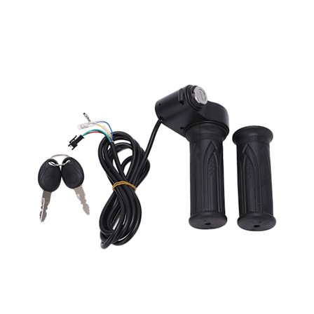 Sähköpotkulaudan kaasuvipu, jossa ei ole näyttöä, iso veitsilukko, kierrettävät kaasuvivut sähköpotkulaudalle