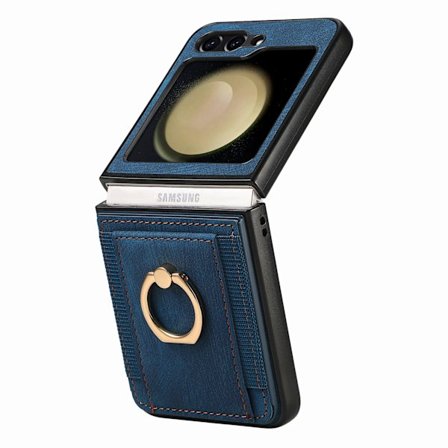 Samsung Galaxy Z Flip 5 - Ringhållare Stötsäkert Korthållarskal