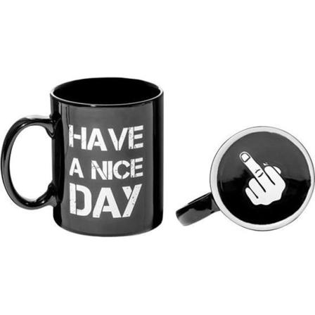 Ha en Nive Day Mug - Fuck Rolig original rolig mugg * Kapacitet: 330 ml * Mått: 9,3 x 11,6 x 10,1 cm Funktioner: