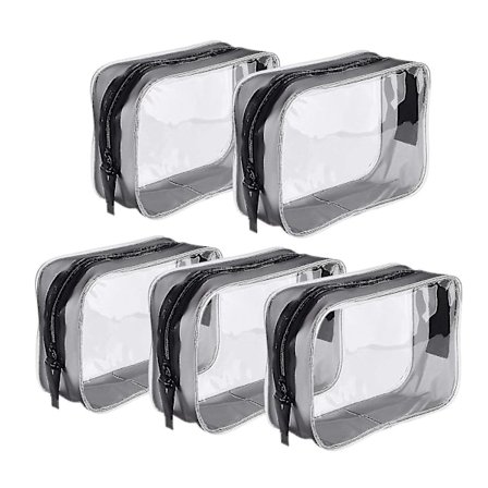 Genomskinlig dragkedja Toalettväska Bärbar kosmetikaväska Vacation - high quality