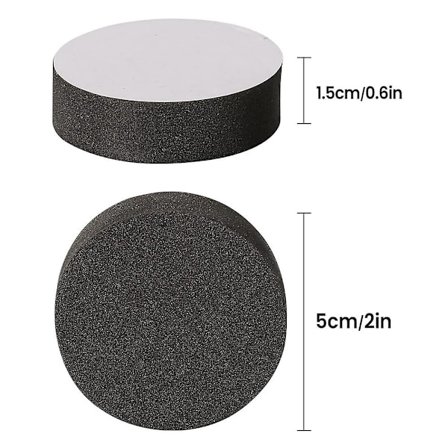 48 stk. Plantepotteføtter Hevere Naturgummi Blomsterpottemat Usynlige Potteføtter for Tunge Utendørsplanter - WELLNGS