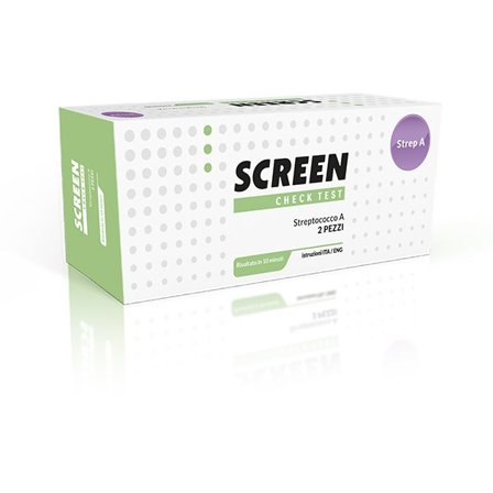 Screen Check Test Rapido Streptococco 2 Tamponi Faringei