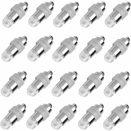 Mini LED-valot paristoilla paperilyhtyihin, vedenpitävät, 20 kpl