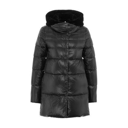 Herno, Coat Pi 00080Dr 12017 22 Zwart, Dames, Maat:L