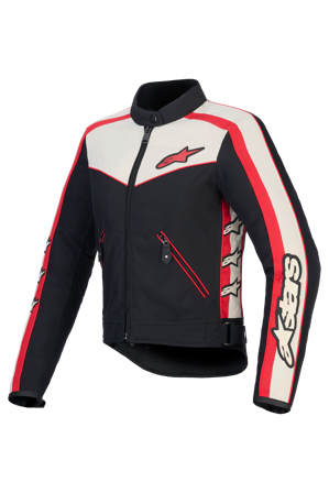 Alpinestars Stella T-Dyno WR MC-jacka Dam Svart/Ecru/Ljusröd M