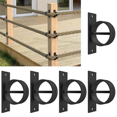 5-pakning tauende med skrue, sikring av tau, tauhette, taudeksel i rustfritt stål for hamptau