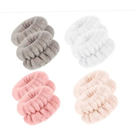 4 Par Mikrofiber Vaske-Armbånd Vaske-Armbånd Ansigtsvaske Absorberende