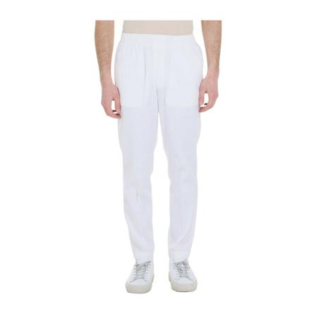 Entre amis, Linen trousers with lace Wit, Heren, Maat:L