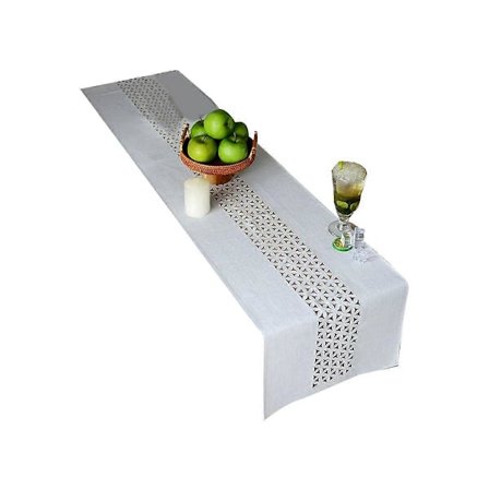 Rektangulære duge til borde, stof, hjem, have, dug, til picnic, indendørs og udendørs spisning, ferie (40 x 178 cm)