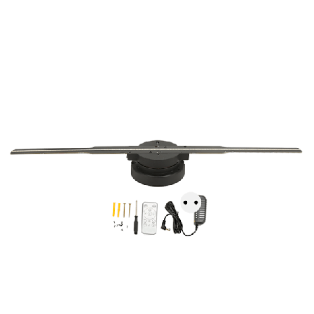3D Hologram Projektor Fan 244 LED 1024X640 Opløsning WiFi Holografisk Reklame Display Support Telefon APP PC 100‐240V EU Stik