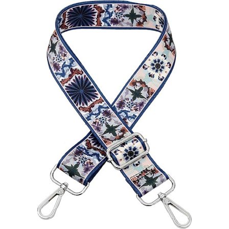 Justerbar ersättningsaxelrem, 3,8 cm bred (blå + grön + brun)