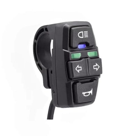 Moottoripyörän ajovalojen suuntavilkkukytkin, moottoripyörän ajovalojen äänimerkin päälle/pois-kytkimet skootterille sähköpyörälle, 3-in-1 valo 