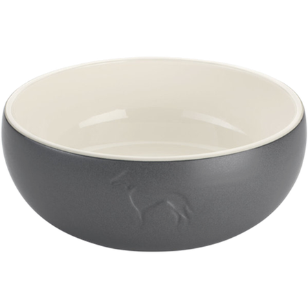 Hunter - Dog & Cat Feeding Bowl Lund Ceramic Gray 1900 ml - Hund - Matplass & vannautomater for hund - Matskåler og vannskåler - ZOO.no