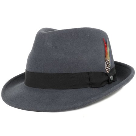 Stetson - Grå trilby Hatt - Trilby Woolfelt Grey @ Hatstore