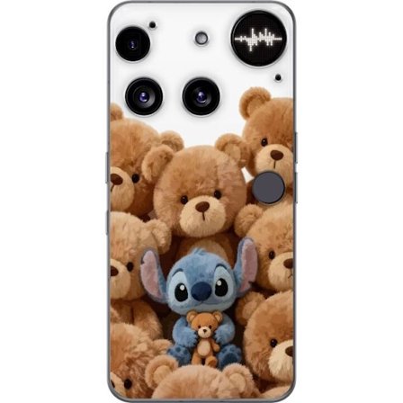 Kompatibel Mobilcover til Nothing Nothing Phone (3) Sød og sikker illustration med Stitch omgivet af bamser, der skaber en varm og legende følelse f