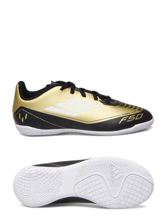 F50 Club Messi Football Boots Indoor Shoes Sports Shoes Football Boots Gold Adidas Performance
